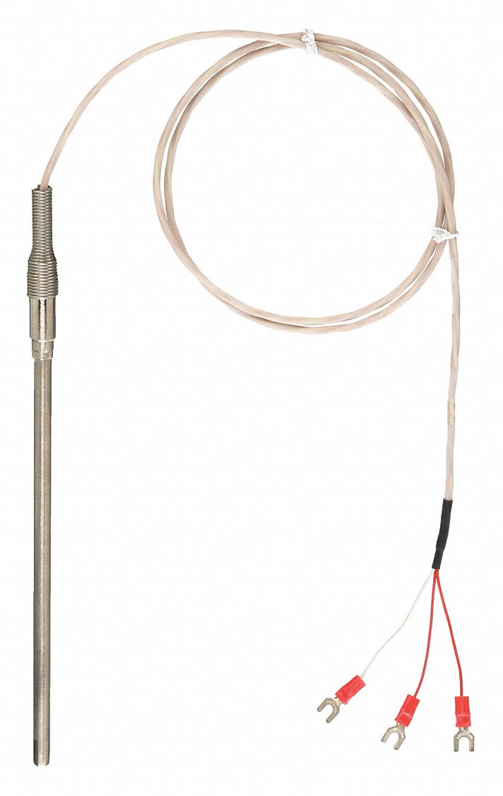 SURFACE PROBE,RTD, PT 100 OHM,6 IN L