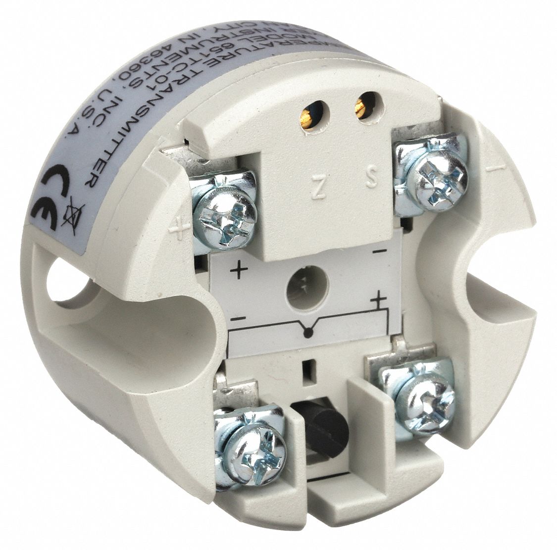 Temperature Transducer: 752°F, K Type, Head Mount Mounting, 32°F Compensated Temp - Min