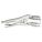 LOCKING WELDING CLAMP, FIXED, 1¾ IN MAX JAW OPENING, 1⅝ IN THROAT D, RELEASE LEVER