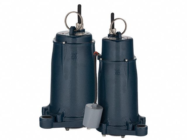 SEWAGE GRINDER PUMP,15FT,SINGLE,230VAC