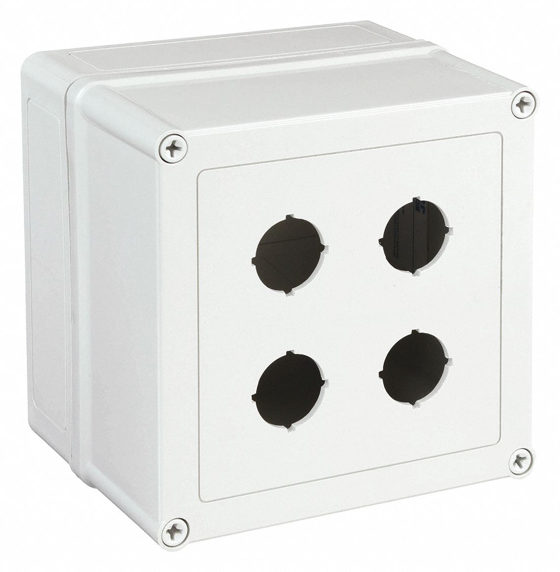 PUSH BUTTON ENCLOSURE, 30 MM, 4 HOLES, NON-METALLIC, NEMA 4X