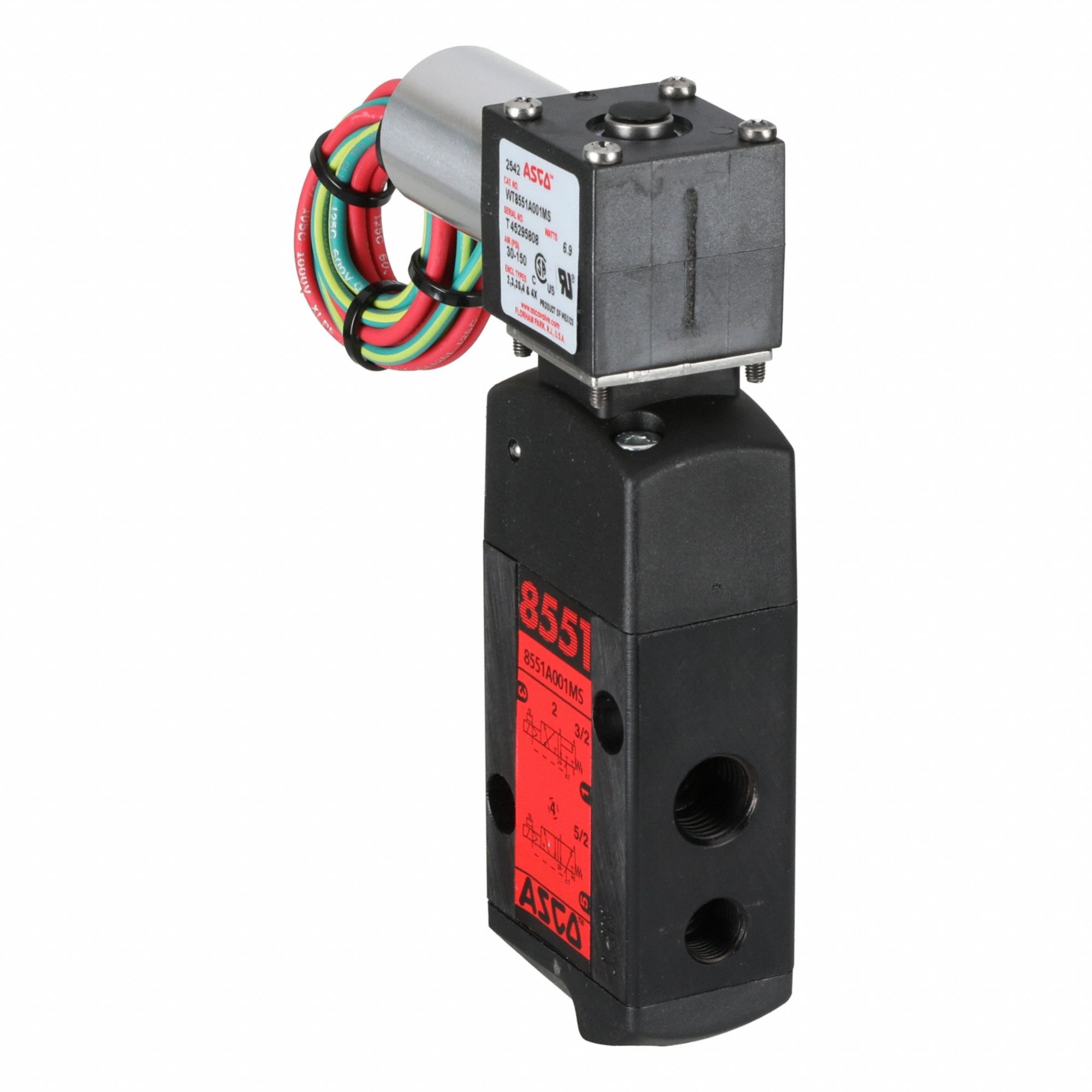 ASCO, 3-Way, Configurable, Solenoid Valve - 2HTP4|WT8551A001MS