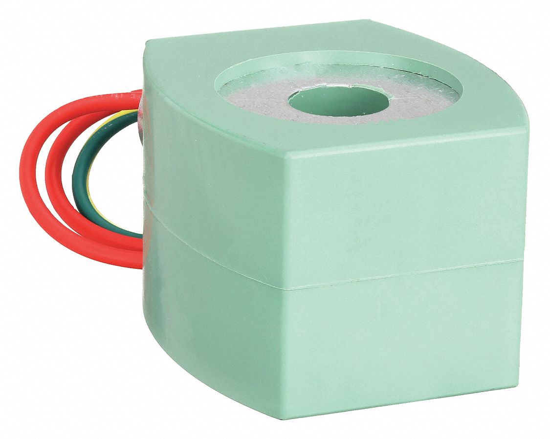 SOLENOID VALVE COIL: WATERTIGHT WITH OUT JUNCTION BOX, F, 110V/120V, 17.1 WATT, 18 IN LEADS