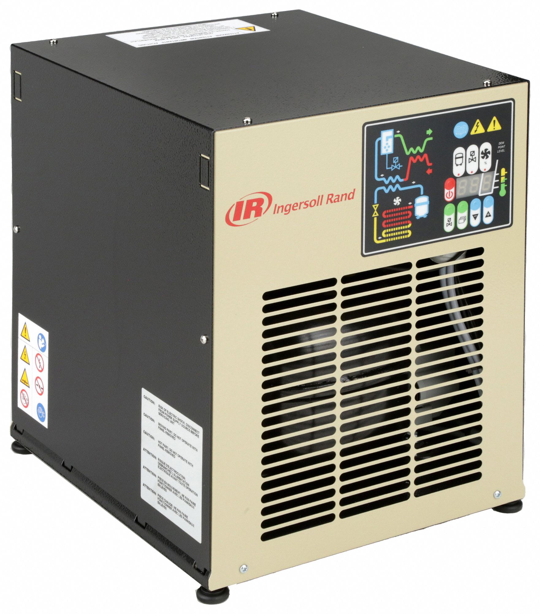 Refrigerated Air Dryer: ISO Class 6, 7 cfm, 115V AC, 3/8 in NPT, 50°F Dew Point, D