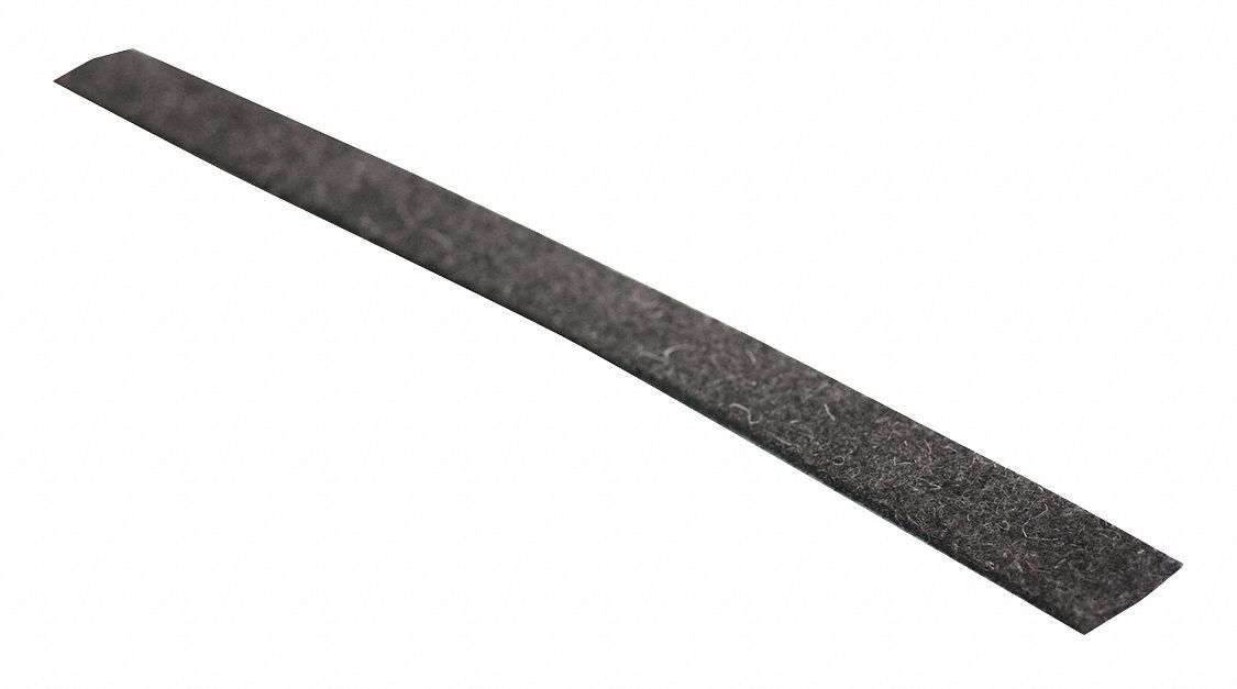 GRAINGER APPROVED Wool Felt Strip 1 1/2 in W x 12 in L, 1/8 in Thick
