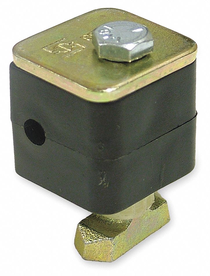 PARKER Tube Clamp Kit Mounting Rail, 1/4 in Tube Size, Steel and