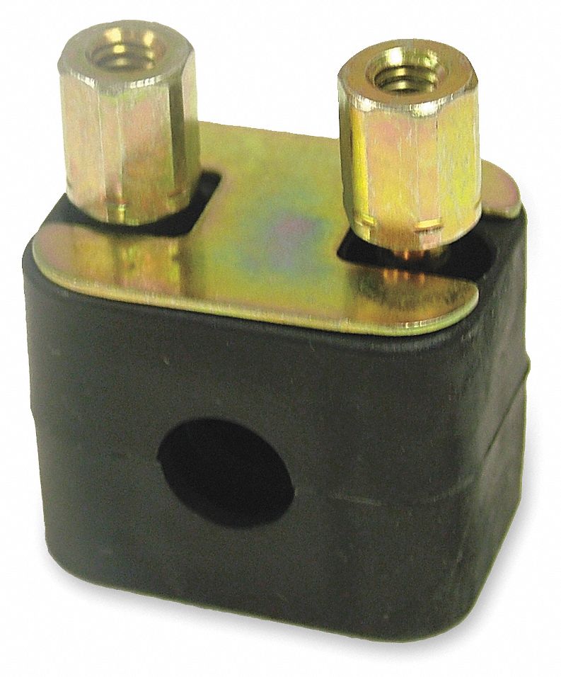 PARKER Tube Clamp Kit, Stacked Assembly, Steel and Polypropylene