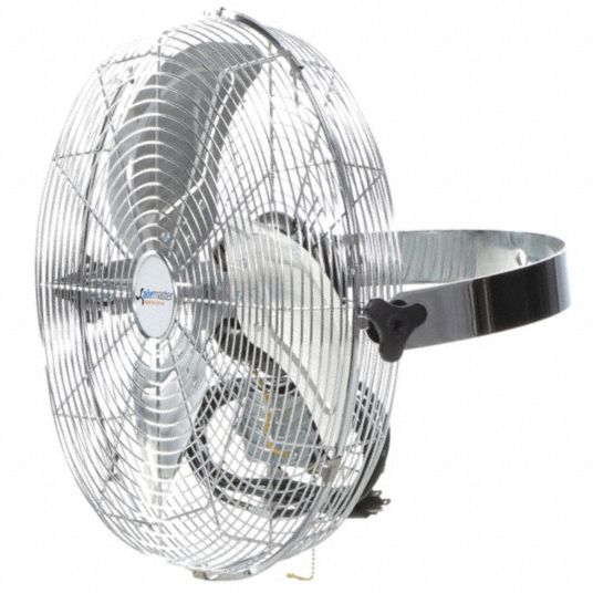 AIRMASTER FAN Light-Duty Industrial Fan: Light-Duty Industrial Fan, 18 in  Blade Dia, 115V AC