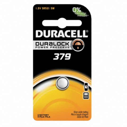 DURACELL 379 Battery Size Silver Oxide Button Cell Battery