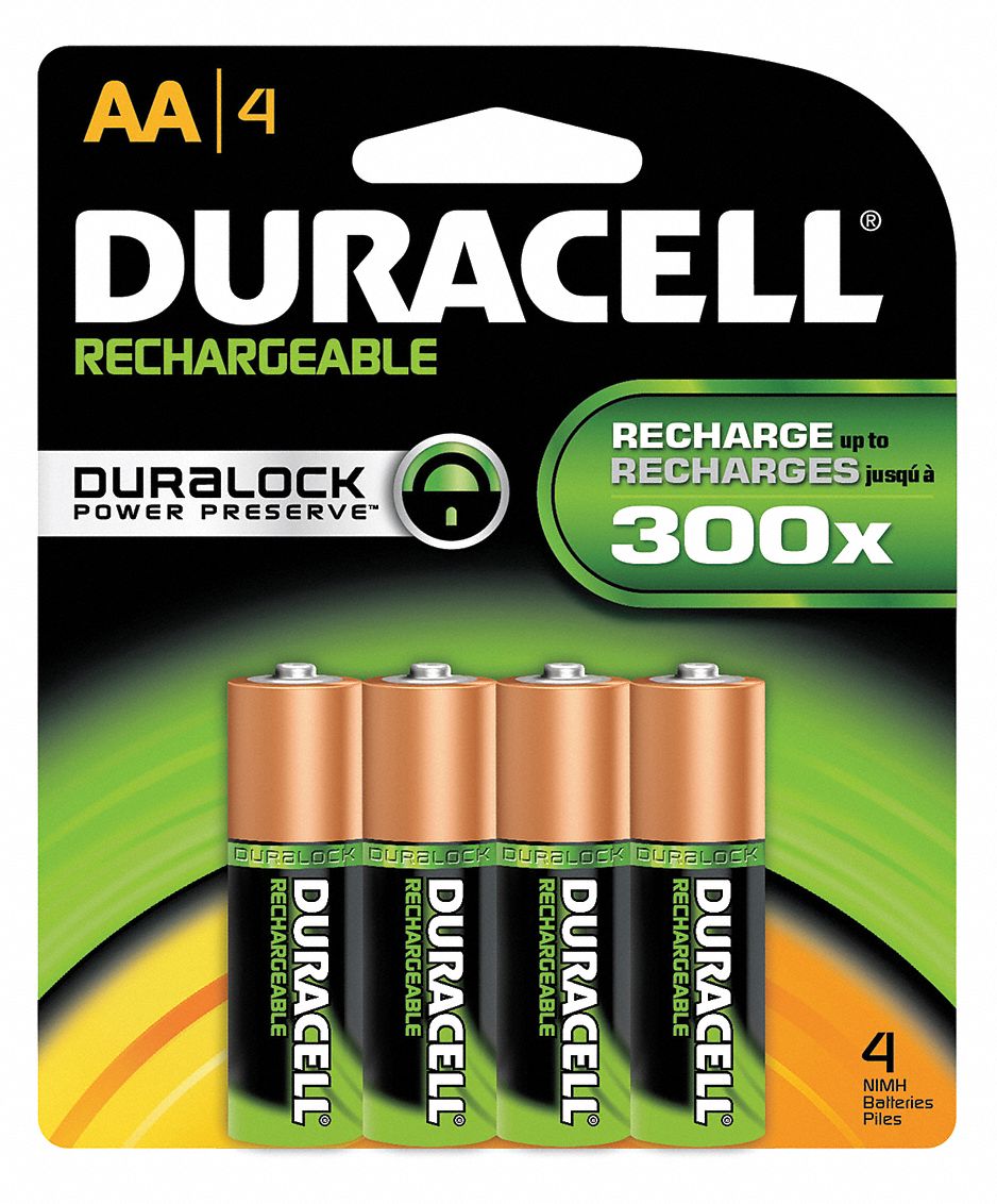 DURACELL Batería Recargable AA Duracell 1.2V DC Paquete con 4