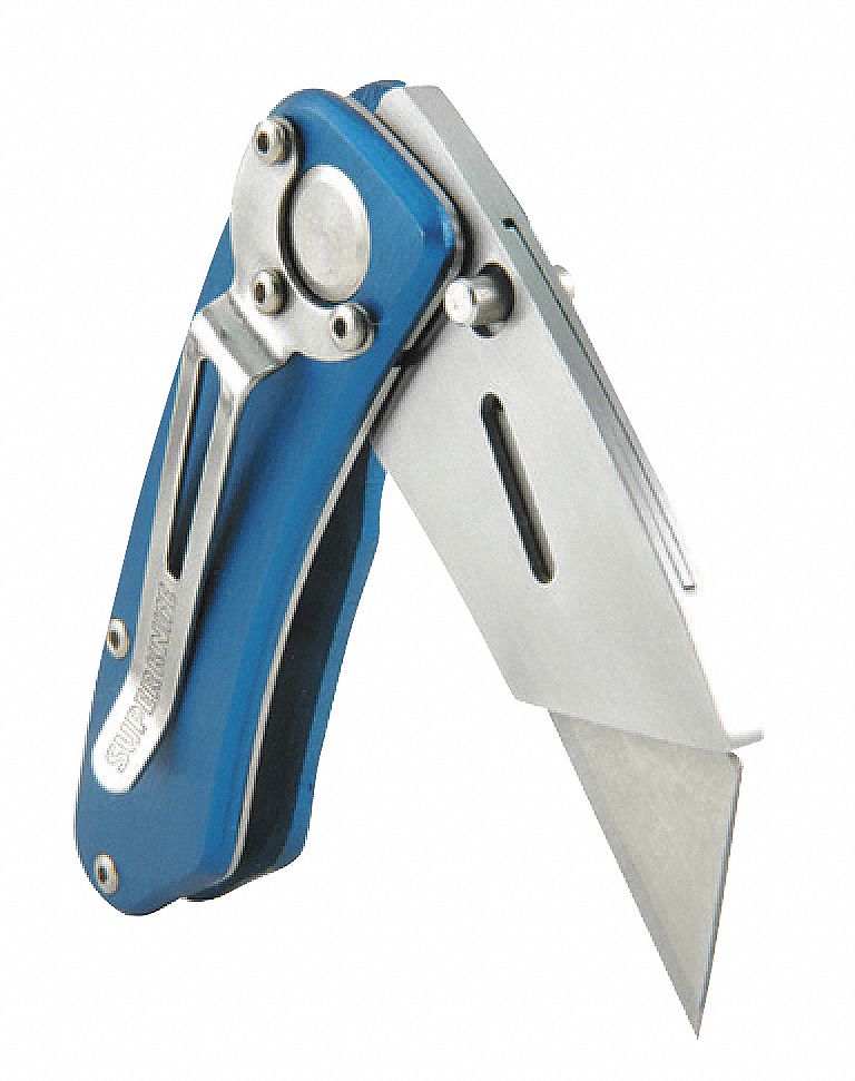 SUPERKNIFE Carbon Steel Folding Utility Knife,5 3/4 in Overall Length