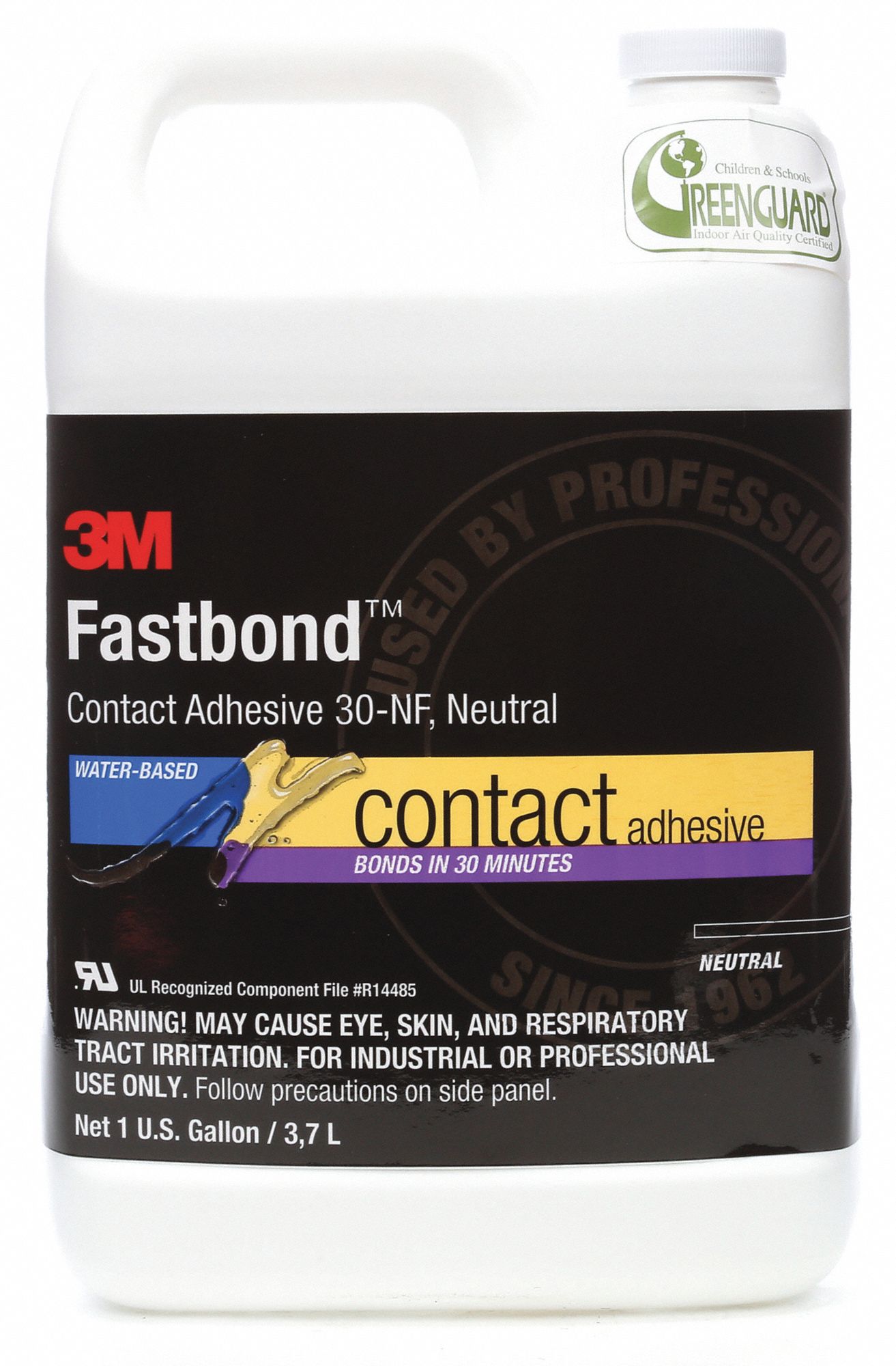 3M Contact Cement, 1 gal, Can, PK4 2JBR121181 Grainger