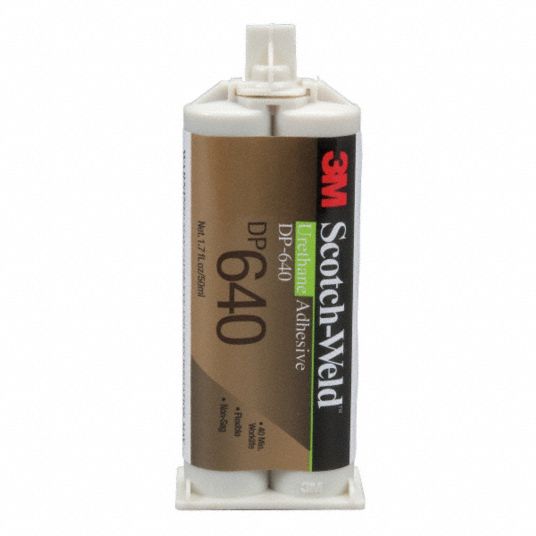 3M Series DP640, Urethane Adhesive, DualCartridge, 1.69 oz, Brown, 40
