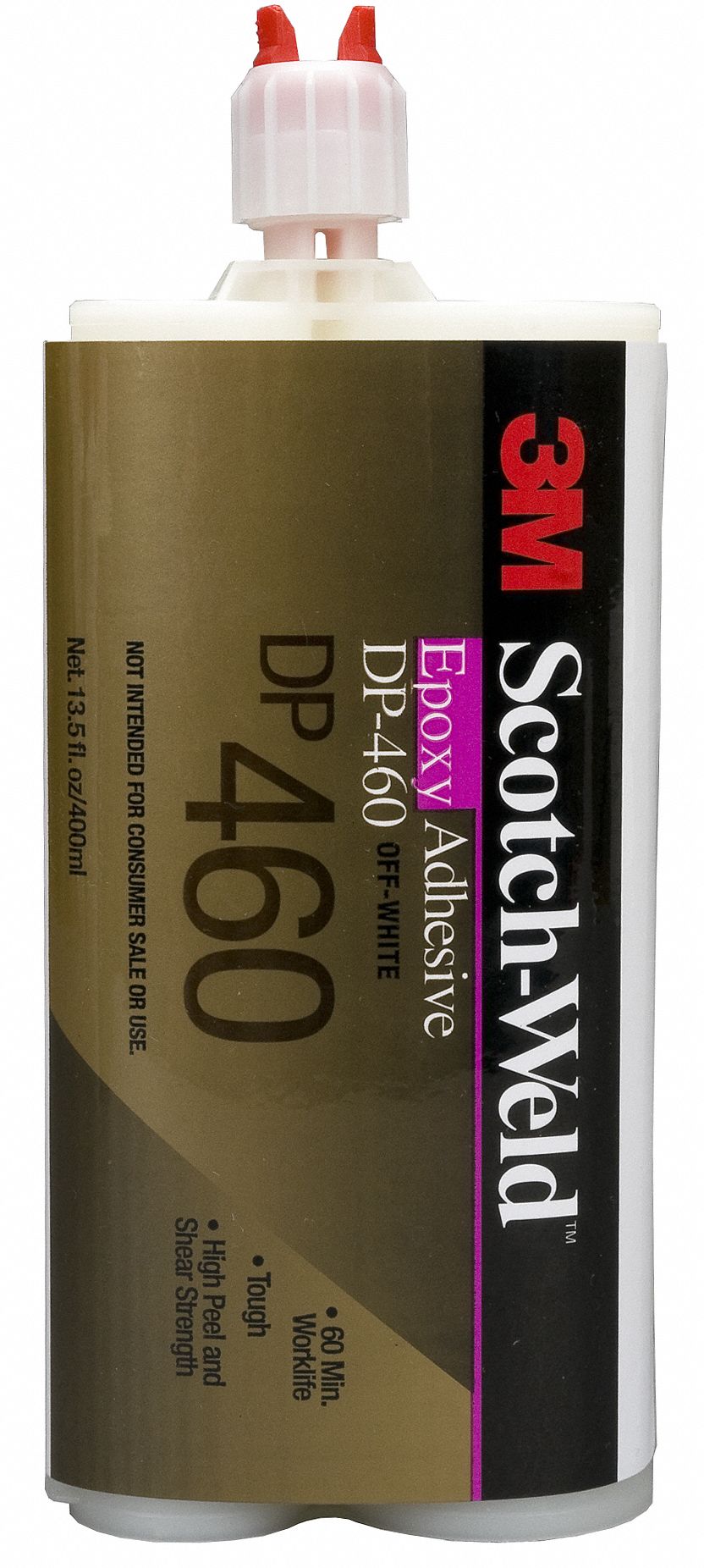 3M Series DP460, Epoxy Adhesive, DualCartridge, 13.53 oz, OffWhite, 1