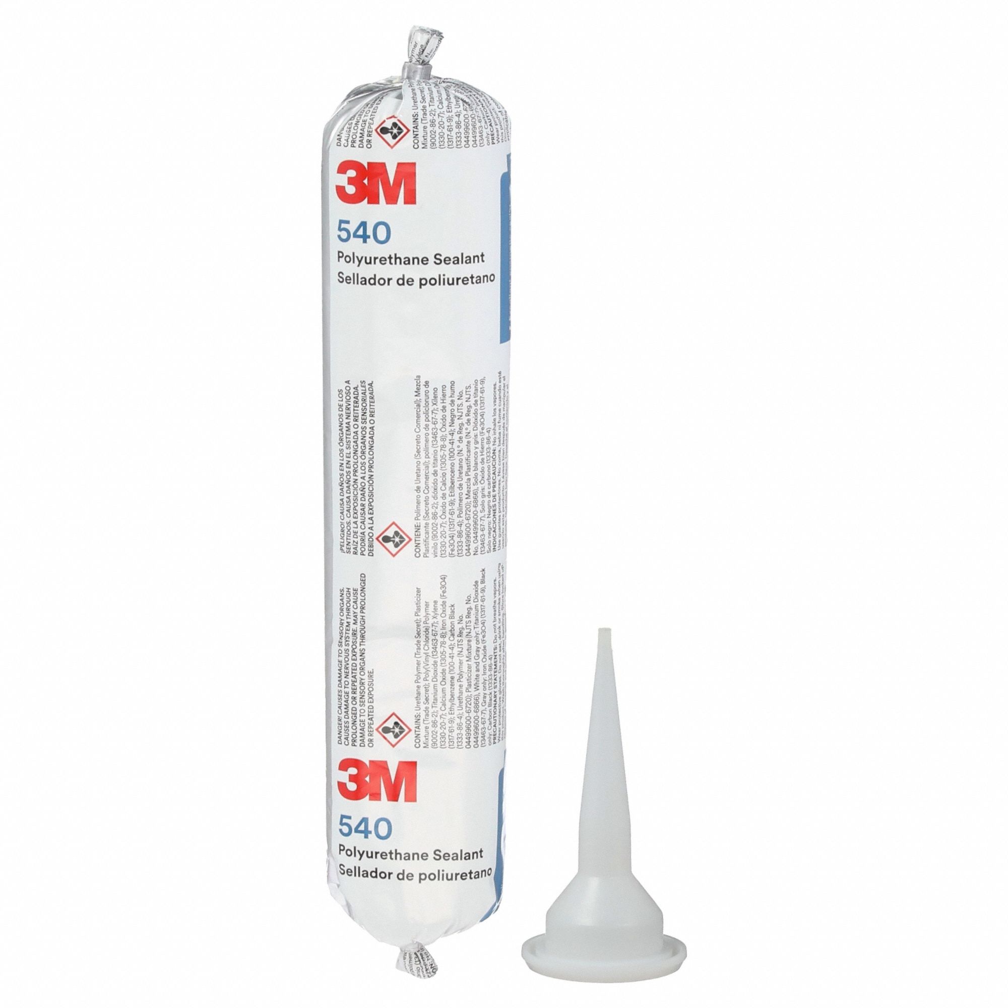 Polyurethane Sealant: 540, White, 14 oz Container Size, Sausage Pack