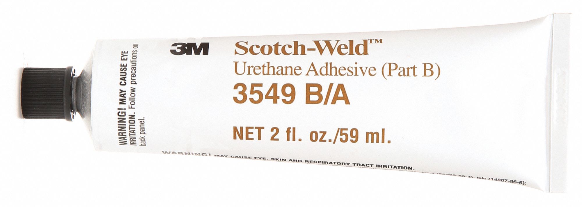 3M Urethane Adhesive: 3549, Ambient Cure, 2 Fl Oz, Tube, Brown, Thick ...