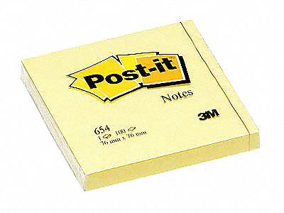 Sticky Notes, 3 in x 3 in, PK 216 - Grainger