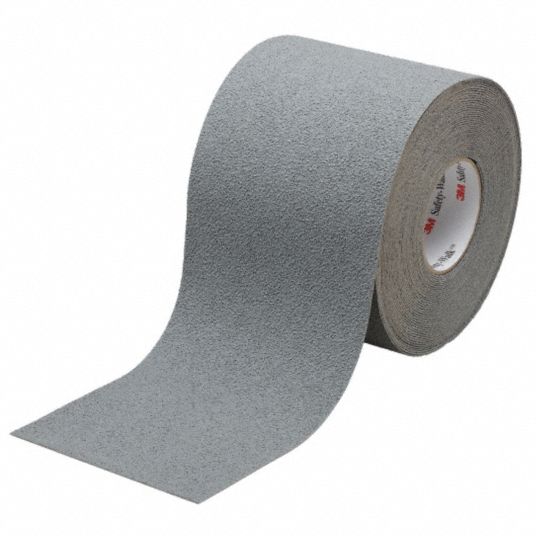 3M Solid Gray AntiSlip Tape, 12 in x 60 ft, Proprietary Grit Non