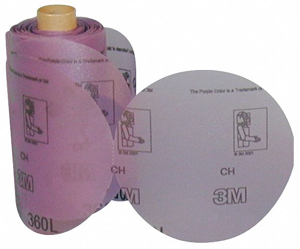 PSA Disc Roll, 6 In, 320 Grit, PK500