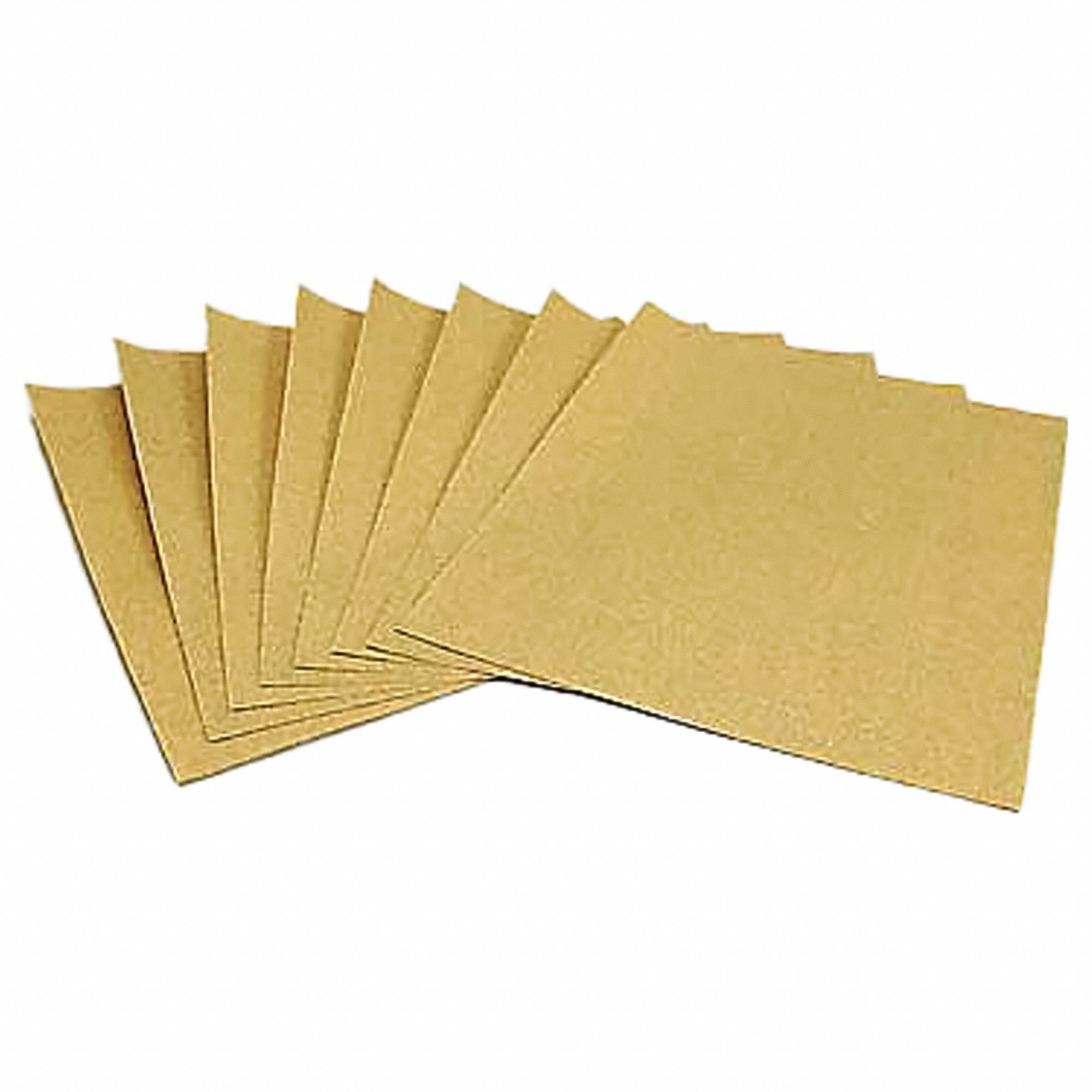 Sanding Sheet: 9 in W x 11 in L, Aluminum Oxide, P400 Grit, A Wt Paper, 216U, 250 PK