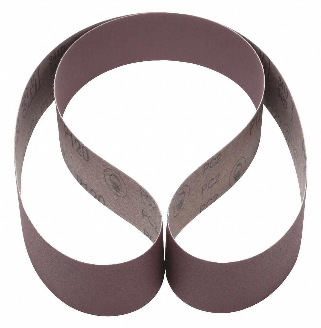 3M Sanding Belt, 60 in Length, 2 in Width, Aluminum Oxide, 120 Grit