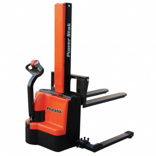 PRESTO LIFTS, 2,200 lb Load Capacity, 42 in x 6 in, Powered Straddle ...