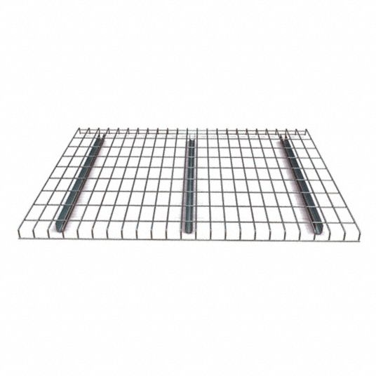 Industrial Rack With Interlocking Wire Decks