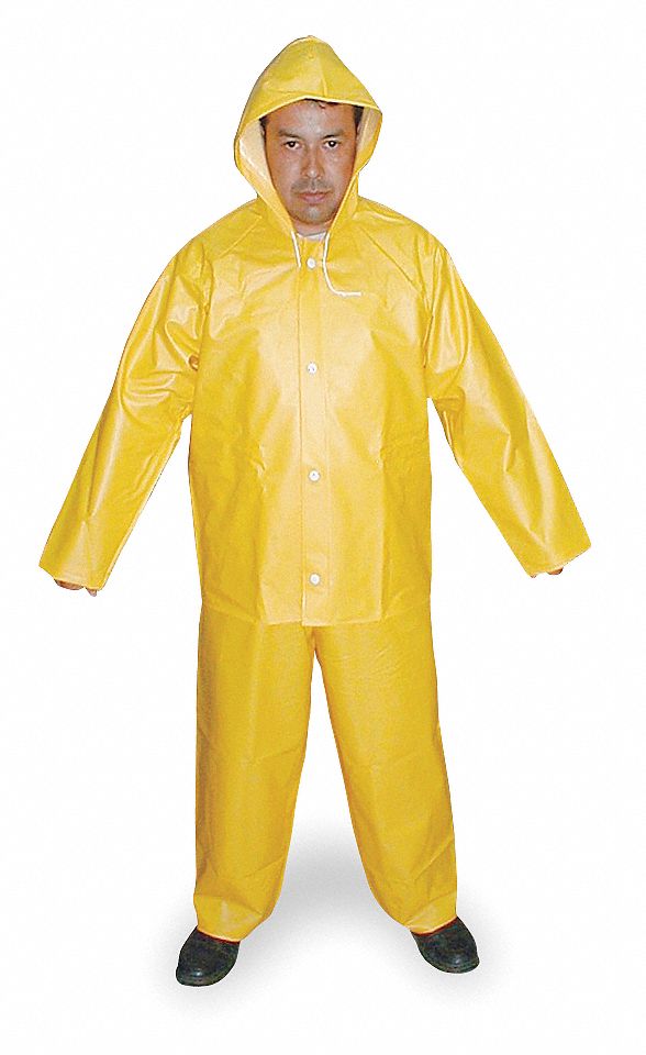 Traje Impermeable Naranja 0.35 mm. Talla M