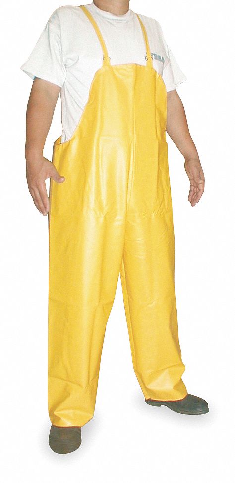 pagar Obediente motor JYRSA Pantalón de Peto y Tirantes Impermeable Amarillo PVC/Poliéster Hombre  G - Overoles Impermeables con Peto - 2JGM4 | DD-1122GD - Grainger México