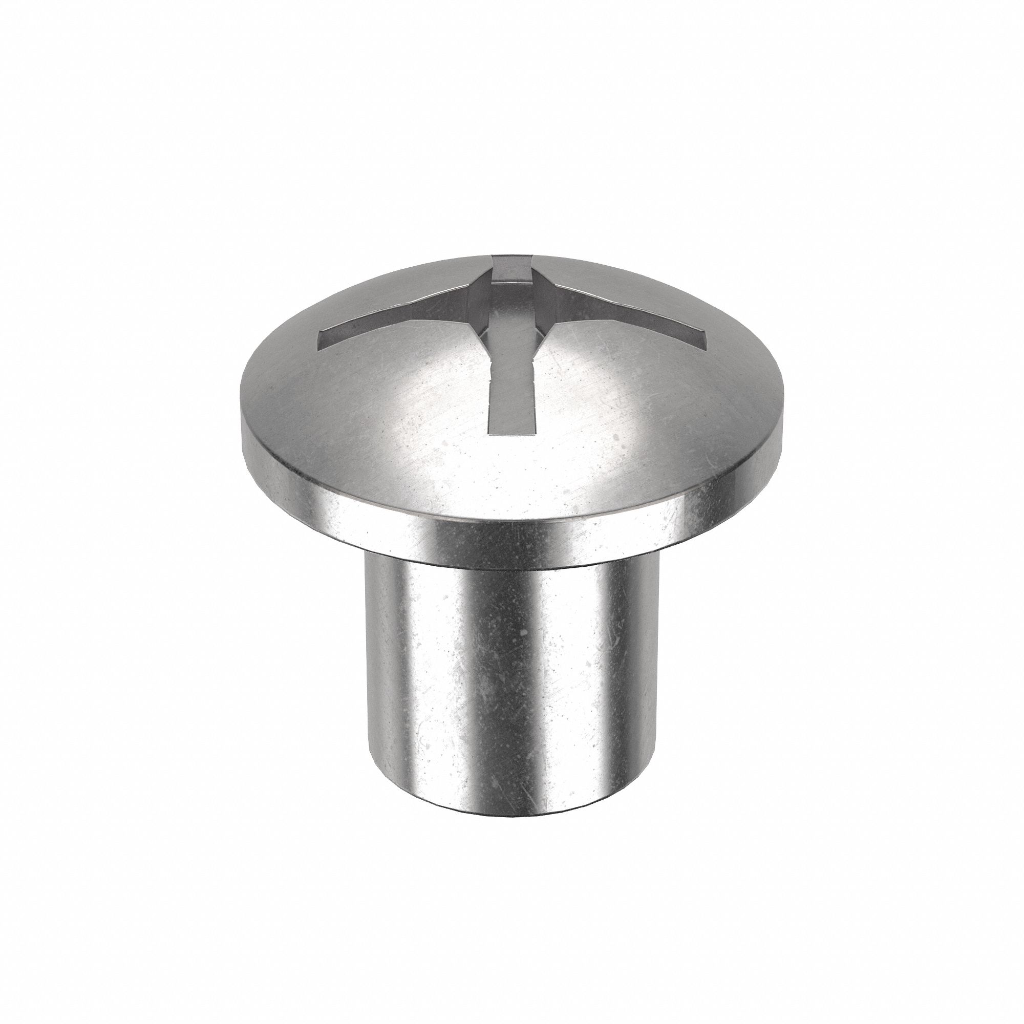 Female Binding Barrel: 1/4"-20 Thread Size, Truss Brl Hd, Combo Slotted/Phillips, Plain, 5 PK