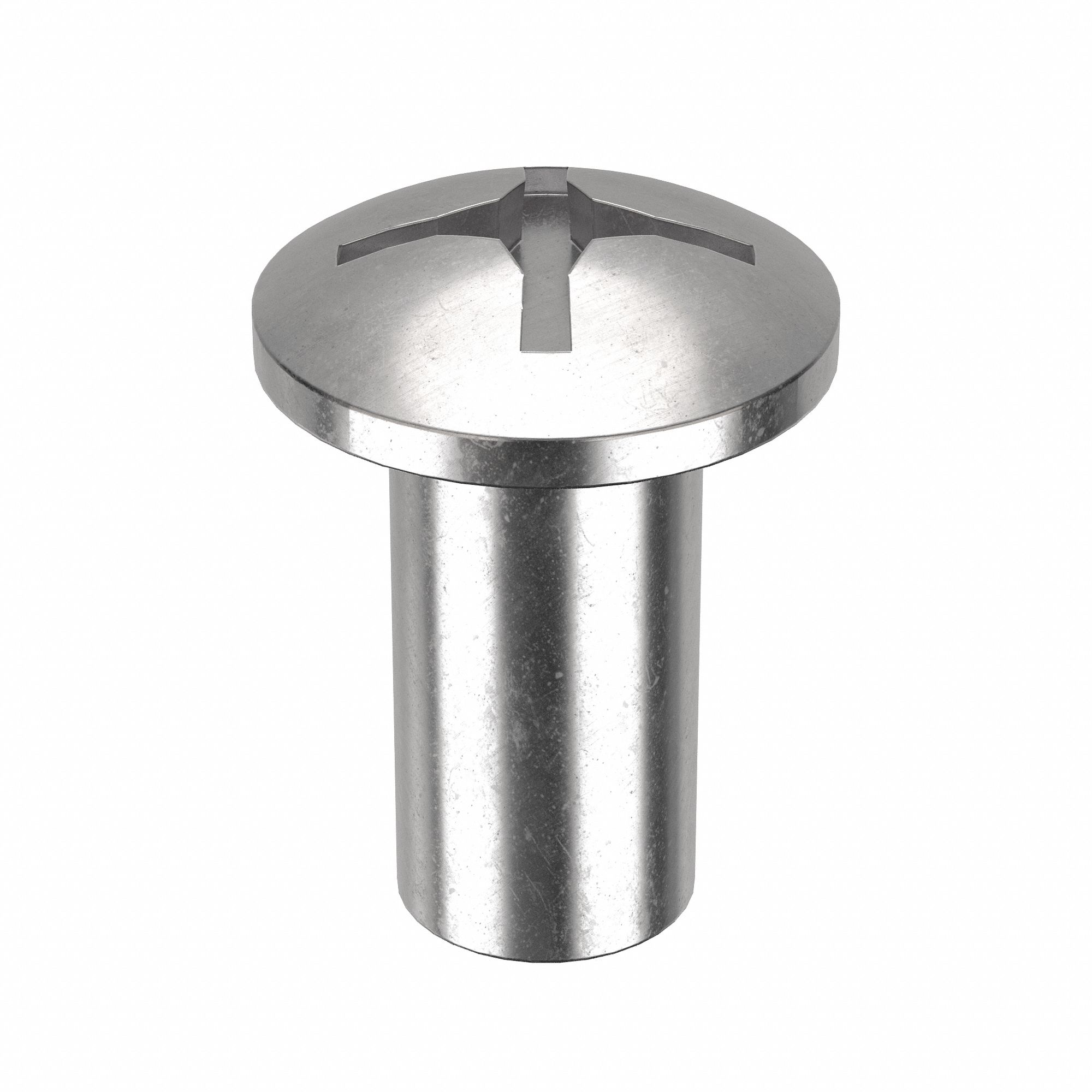 Female Binding Barrel: 5/16"-18 Thread Size, Truss Brl Hd, Combo Slotted/Phillips, Plain, 5 PK