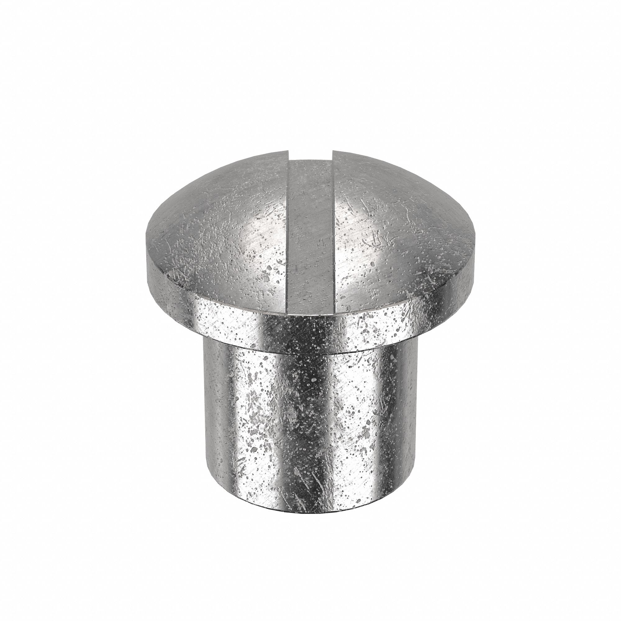 Female Binding Barrel: #8-32 Thread Size, Truss Brl Hd, Slotted, 1/4 in Brl Lg, 1/4 in Brl Dia, 5 PK