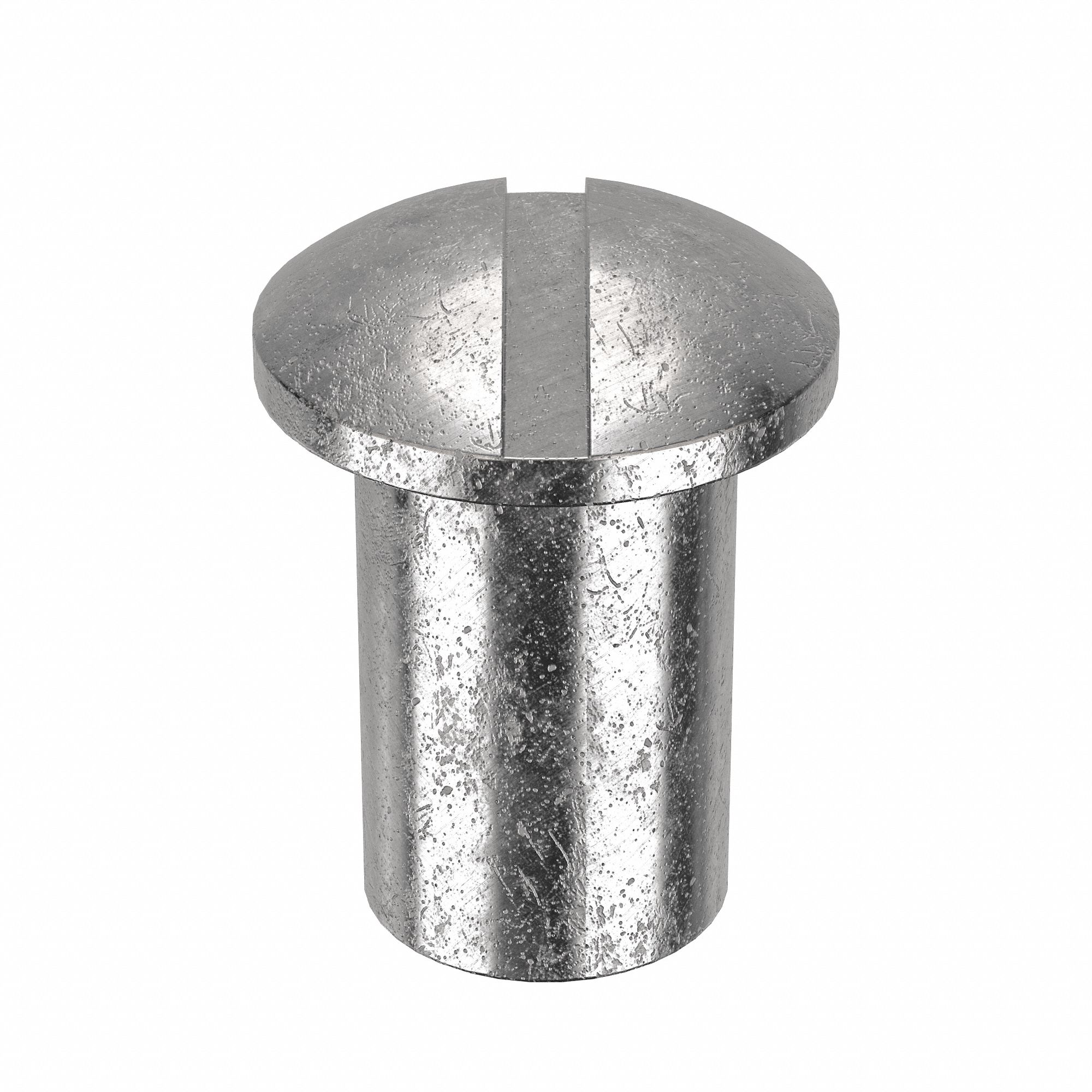 Female Binding Barrel: 1/4"-20 Thread Size, Truss Brl Hd, Slotted, 19/32 in Brl Lg, Plain, 5 PK