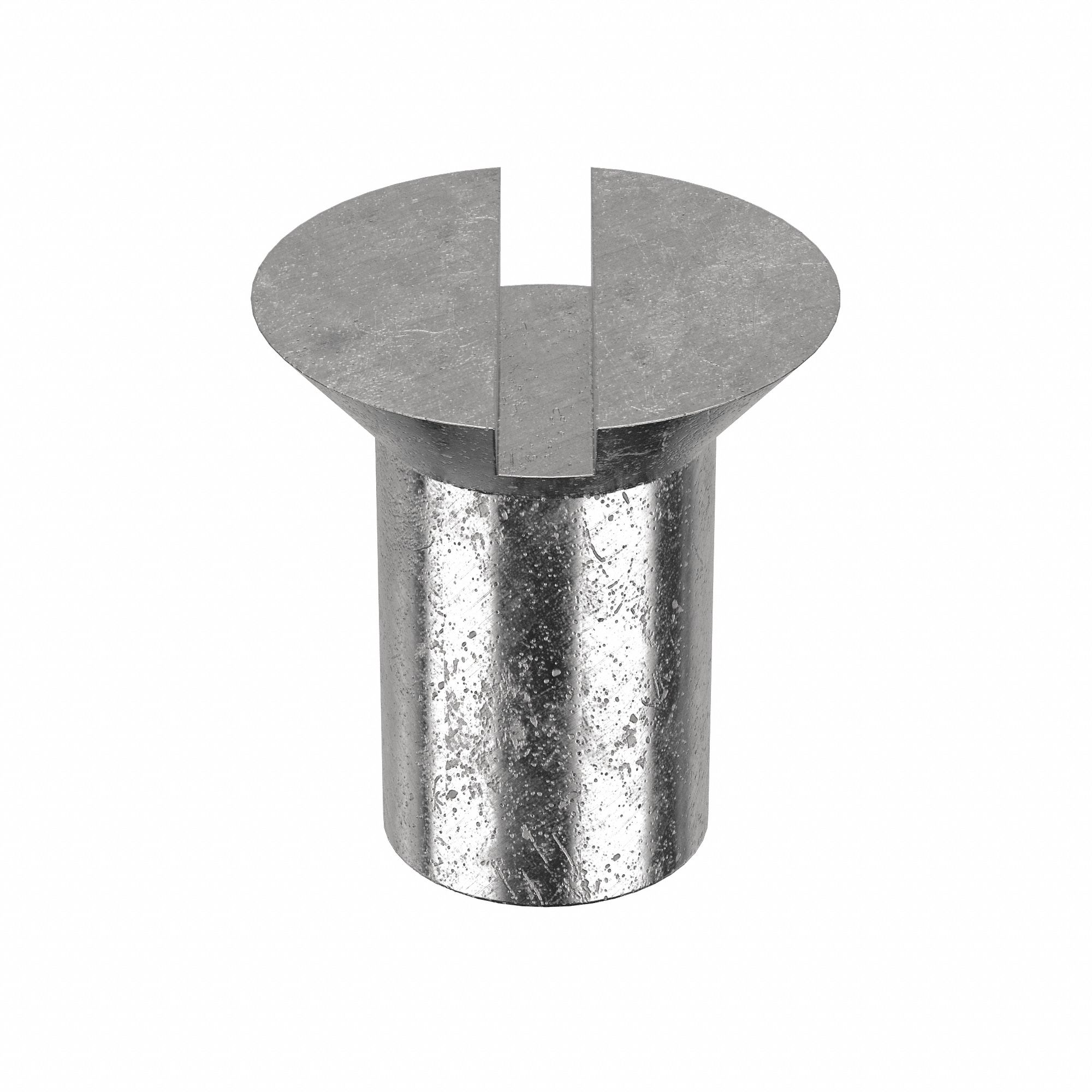 Female Binding Barrel: #10-32 Thread Size, Flat Brl Hd, Slotted, 7/16 in Brl Lg, Plain, 5 PK