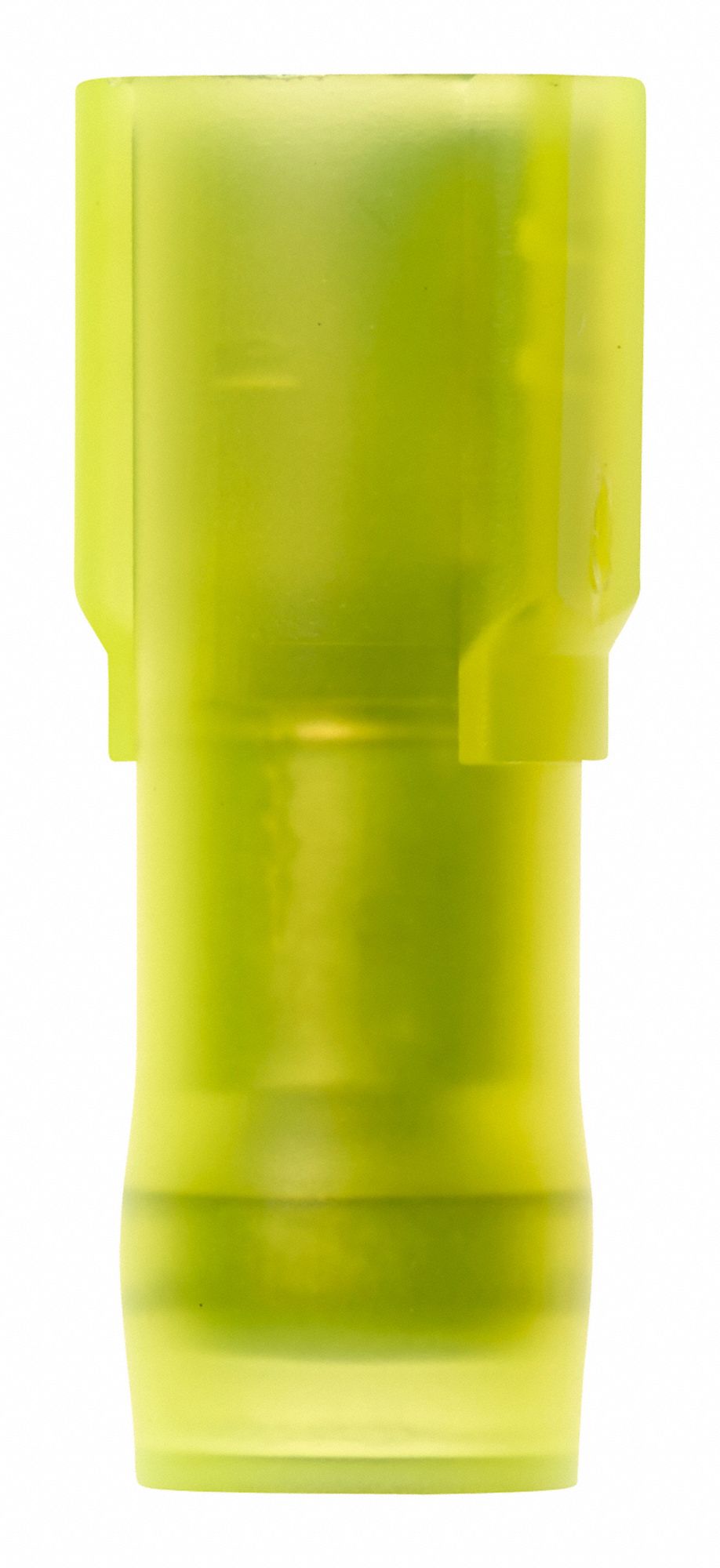 Wire Disconnect: Female Socket, Yellow, Nylon, Full Coverage, 12 AWG – 10 AWG Wire Size