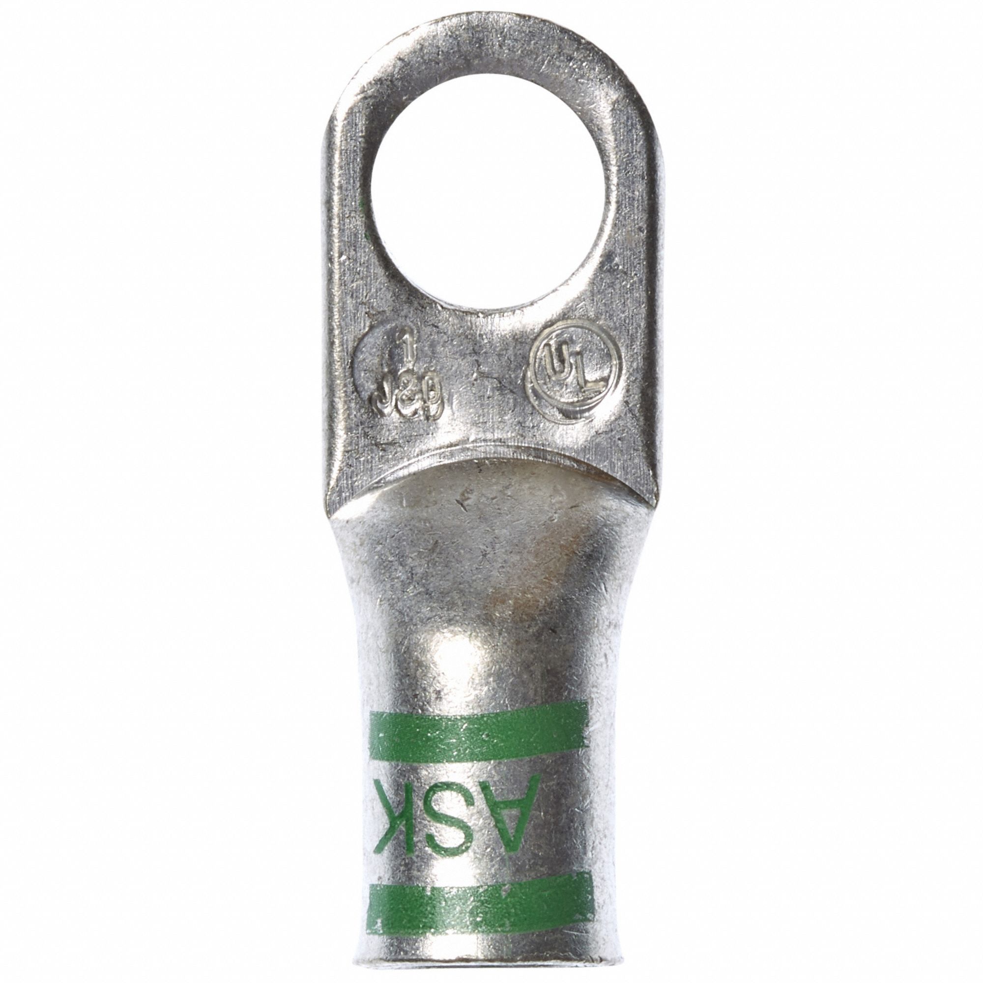 Compression Lugs: For 1 AWG, Stranded Wire Type, 5/16 in Stud Size, Std, Copper