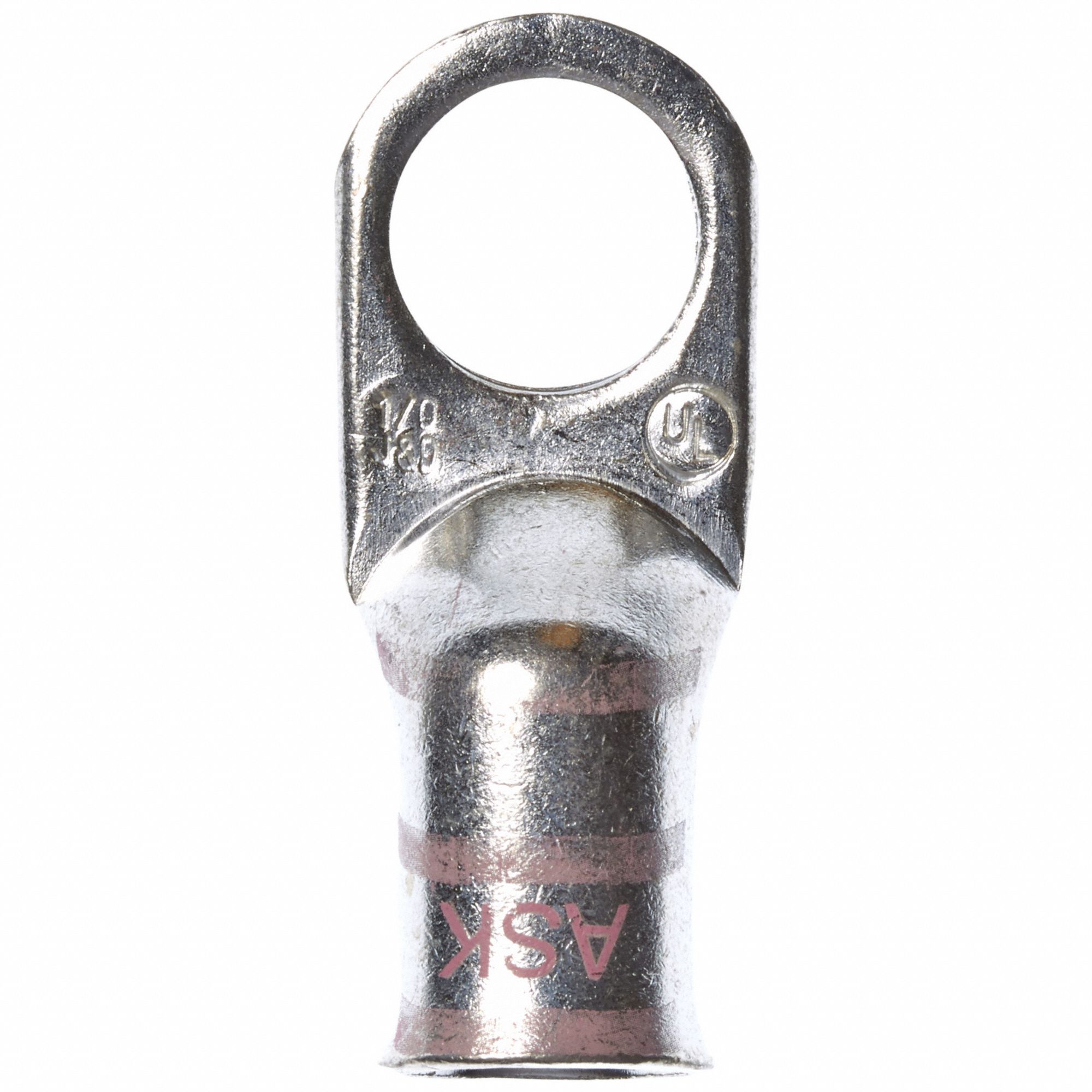 Compression Lugs: For 1/0 AWG, Stranded Wire Type, 1/2 in Stud Size, Std, Copper