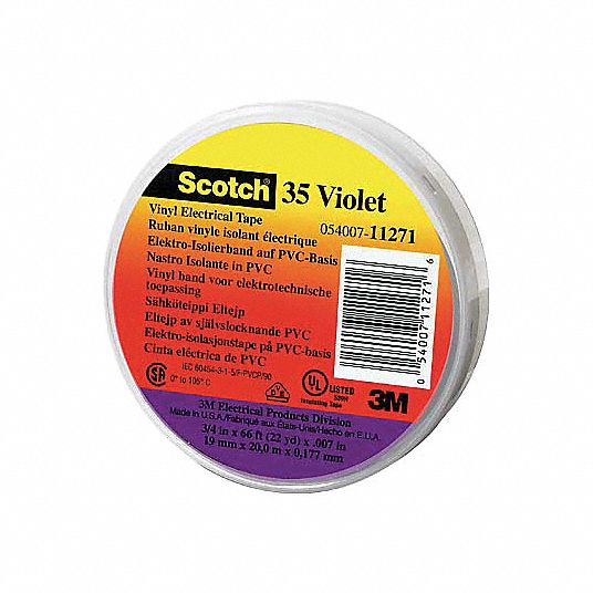 3/4 x 66' Violet General Purpose Electrical Insulating Tape