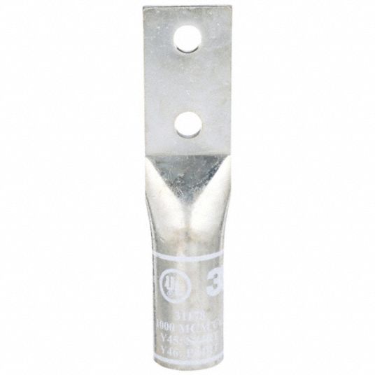3M TwoHole Lug Compression Connector 1/2 in For Stud Size, 1000 kcmil
