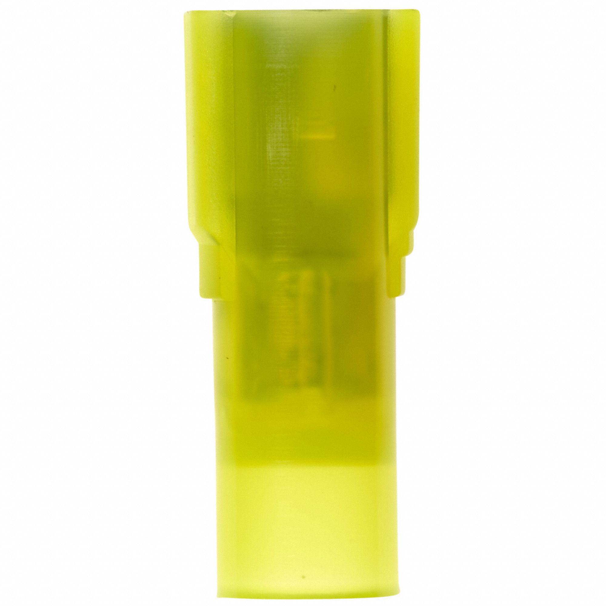 Wire Disconnect: Female Socket, Yellow, Nylon, Full Coverage, 12 AWG – 10 AWG Wire Size