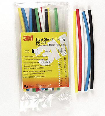 Shrink Tubing 4 ft Red 0.5 in ID PK100