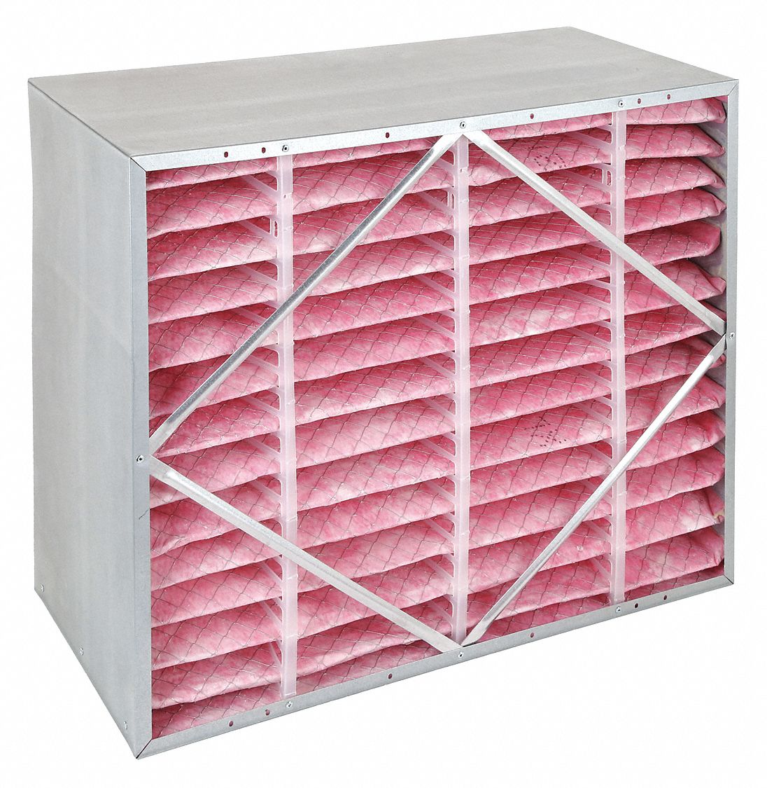 20x24x12 Nominal Filter Size, Fiberglass, Rigid Cell Air Filter - 2JUA4 ...