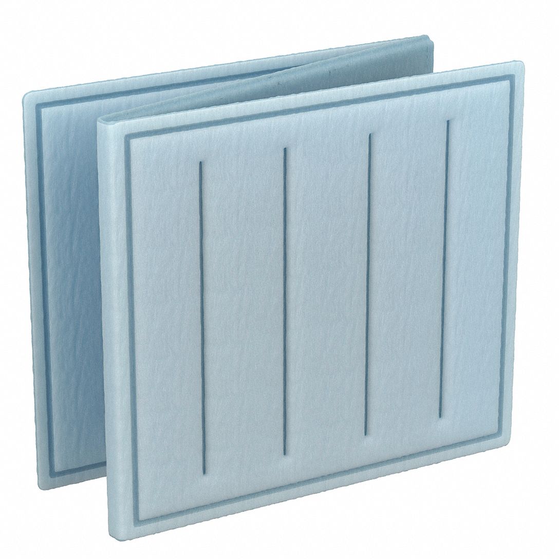 Link Air Filter: 16 in x 16 in x 1 in, 16 in Section Wd, 3 Sections, 3 Ply, MERV 8
