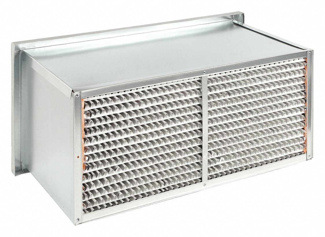 Cartridge Air Filter: 12 in x 24 in x 12 in, Steel, Single Header