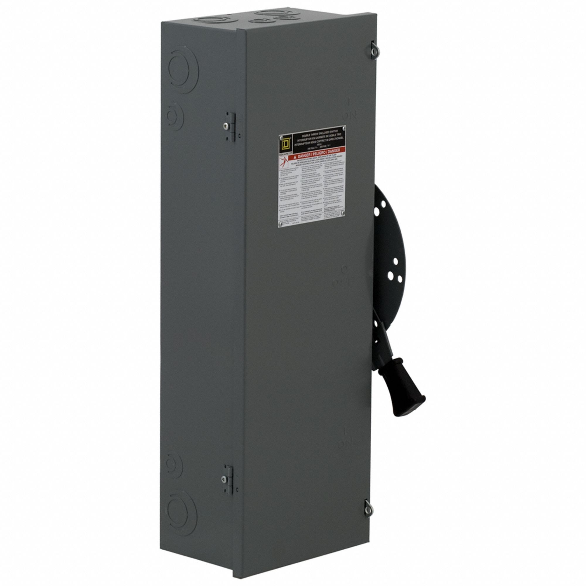 Safety Switch: Fusible, 100 A, Single Phase, 240V AC, Galvanized Steel, Indoor