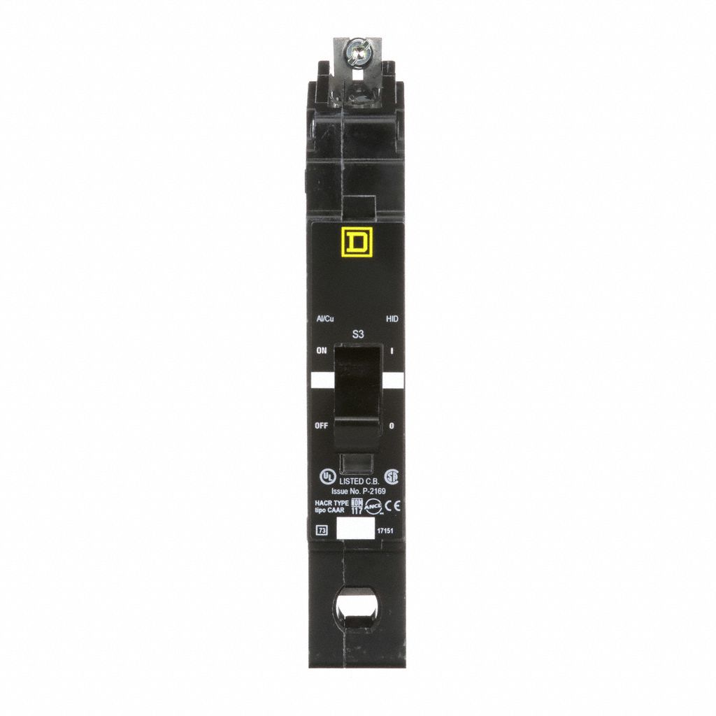 Miniature Circuit Breaker: 35 A, 277V AC, Single Phase, 18kA at 120/240V AC, 1 Poles, Std