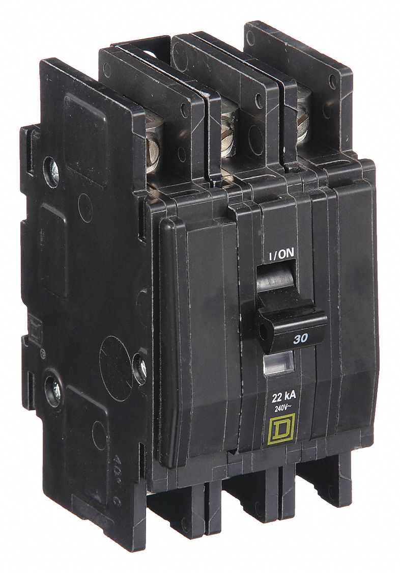 Miniature Circuit Breaker: 30 A, 120/240V AC, Three Phase, 22kA at 240V AC, 3 Poles