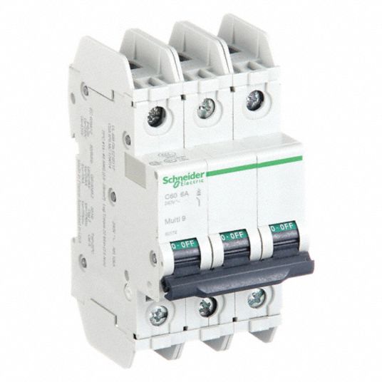 SCHNEIDER ELECTRIC, 6 A Amps, 60/125V DC, IEC Miniature Circuit