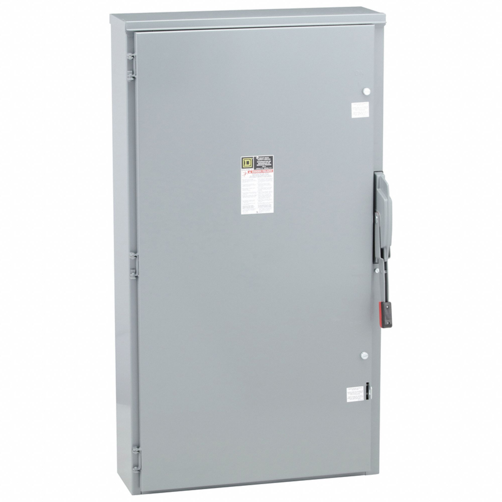 Safety Switch: Fusible, 400 A, Three Phase, 240V AC, Galvanized Steel, Indoor/Outdoor