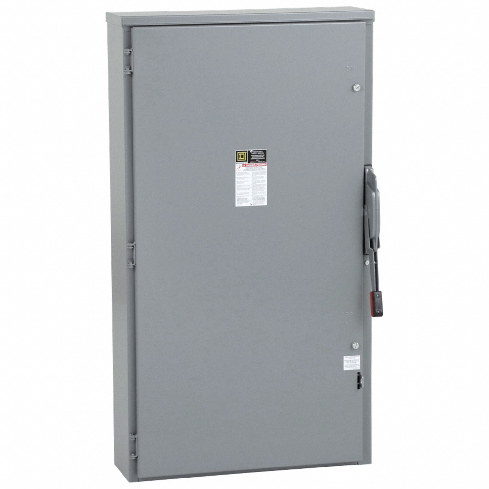 Safety Switch: Fusible, 400 A, Three Phase, 240V AC, Galvanized Steel, Indoor/Outdoor